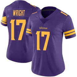 Women's Ryan Wright Minnesota Vikings No.17 Limited Color Rush Jersey - Purple