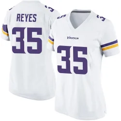 Women's Sammis Reyes Minnesota Vikings No.35 Game Jersey - White