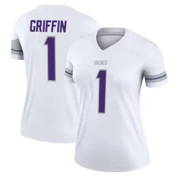 Women's Shaquill Griffin Minnesota Vikings No.1 Legend Alternate Jersey - White