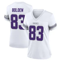 Women's Silas Bolden Minnesota Vikings No.83 Game Alternate Jersey - White