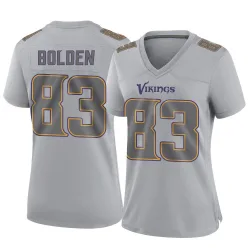 Women's Silas Bolden Minnesota Vikings No.83 Game Atmosphere Fashion Jersey - Gray