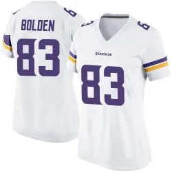 Women's Silas Bolden Minnesota Vikings No.83 Game Jersey - White
