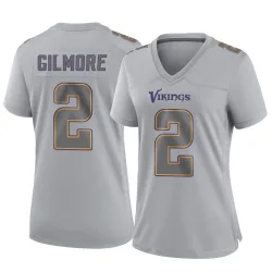 Women's Stephon Gilmore Minnesota Vikings No.2 Game Atmosphere Fashion Jersey - Gray