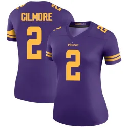 Women's Stephon Gilmore Minnesota Vikings No.2 Legend Color Rush Jersey - Purple
