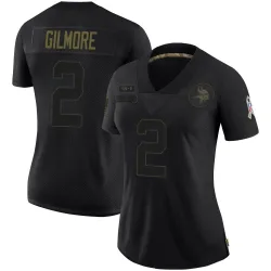 Women's Stephon Gilmore Minnesota Vikings No.2 Limited 2020 Salute To Service Jersey - Black