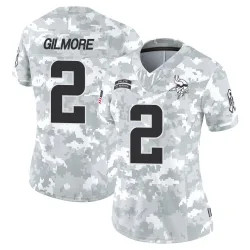 Women's Stephon Gilmore Minnesota Vikings No.2 Limited 2024 Salute to Service Jersey - Arctic Camo