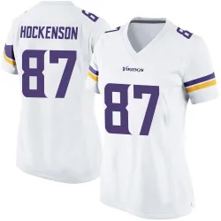 Women's T.J. Hockenson Minnesota Vikings No.87 Game Jersey - White