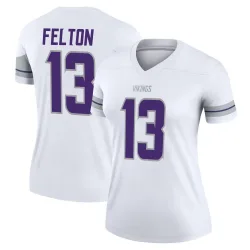Women's Tai Felton Minnesota Vikings No.13 Legend Alternate Jersey - White