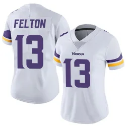 Women's Tai Felton Minnesota Vikings No.13 Limited Vapor Untouchable Jersey - White