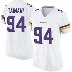 Women's Taki Taimani Minnesota Vikings No.94 Game Jersey - White