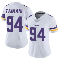 Women's Taki Taimani Minnesota Vikings No.94 Limited Vapor Untouchable Jersey - White