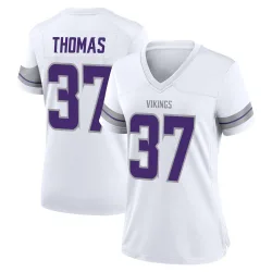 Women's Tavierre Thomas Minnesota Vikings No.37 Game Alternate Jersey - White