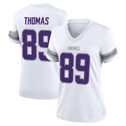 Women's Thayer Thomas Minnesota Vikings No.89 Game Alternate Jersey - White