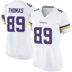 Women's Thayer Thomas Minnesota Vikings No.89 Game Jersey - White