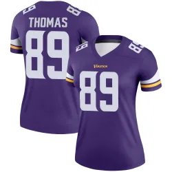 Women's Thayer Thomas Minnesota Vikings No.89 Legend Jersey - Purple