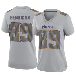 Women's Thomas Hennigan Minnesota Vikings No.89 Game Atmosphere Fashion Jersey - Gray