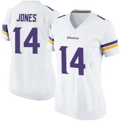 Women's Tim Jones Minnesota Vikings No.14 Game Jersey - White
