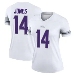 Women's Tim Jones Minnesota Vikings No.14 Legend Alternate Jersey - White