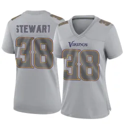 Women's Tre Stewart Minnesota Vikings No.38 Game Atmosphere Fashion Jersey - Gray