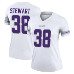 Women's Tre Stewart Minnesota Vikings No.38 Legend Alternate Jersey - White