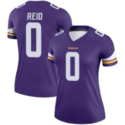 Women's Trevor Reid Minnesota Vikings No.0 Legend Jersey - Purple