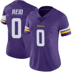 Women's Trevor Reid Minnesota Vikings No.0 Limited Team Color Vapor Untouchable Jersey - Purple