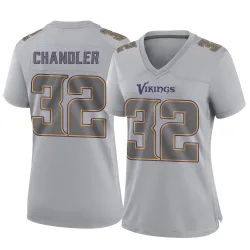 Women's Ty Chandler Minnesota Vikings No.32 Game Atmosphere Fashion Jersey - Gray
