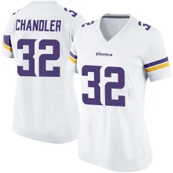 Women's Ty Chandler Minnesota Vikings No.32 Game Jersey - White
