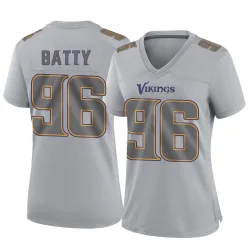 Women's Tyler Batty Minnesota Vikings No.96 Game Atmosphere Fashion Jersey - Gray