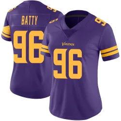Women's Tyler Batty Minnesota Vikings No.96 Limited Color Rush Jersey - Purple