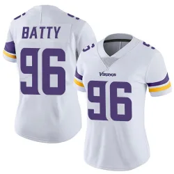 Women's Tyler Batty Minnesota Vikings No.96 Limited Vapor Untouchable Jersey - White