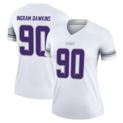 Women's Tyrion Ingram-Dawkins Minnesota Vikings No.90 Legend Alternate Jersey - White
