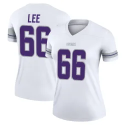 Women's Vershon Lee Minnesota Vikings No.66 Legend Alternate Jersey - White