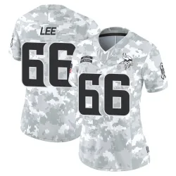 Women's Vershon Lee Minnesota Vikings No.66 Limited 2024 Salute to Service Jersey - Arctic Camo
