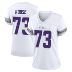 Women's Walter Rouse Minnesota Vikings No.73 Game Alternate Jersey - White