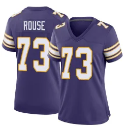 Women's Walter Rouse Minnesota Vikings No.73 Game Classic Jersey - Purple