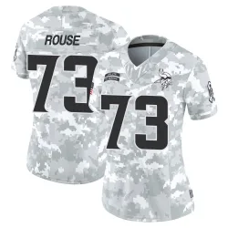 Women's Walter Rouse Minnesota Vikings No.73 Limited 2024 Salute to Service Jersey - Arctic Camo