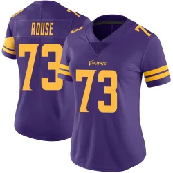 Women's Walter Rouse Minnesota Vikings No.73 Limited Color Rush Jersey - Purple