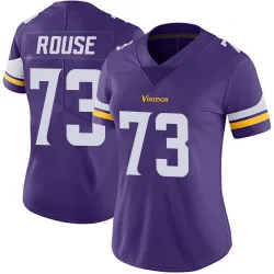 Women's Walter Rouse Minnesota Vikings No.73 Limited Team Color Vapor Untouchable Jersey - Purple