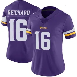 Women's Will Reichard Minnesota Vikings No.16 Limited Team Color Vapor Untouchable Jersey - Purple