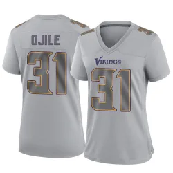 Women's Zach Ojile Minnesota Vikings No.31 Game Atmosphere Fashion Jersey - Gray