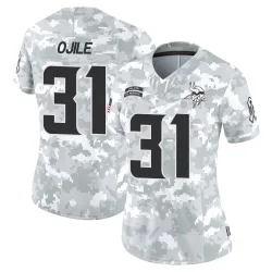 Women's Zach Ojile Minnesota Vikings No.31 Limited 2024 Salute to Service Jersey - Arctic Camo
