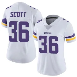 Women's Zavier Scott Minnesota Vikings No.36 Limited Vapor Untouchable Jersey - White