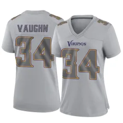 Women's Zemaiah Vaughn Minnesota Vikings No.34 Game Atmosphere Fashion Jersey - Gray