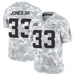 Youth Aaron Jones Sr. Minnesota Vikings No.33 Limited 2024 Salute to Service Jersey - Arctic Camo