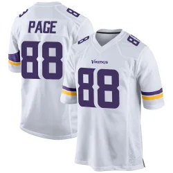 Youth Alan Page Minnesota Vikings No.88 Game Jersey - White