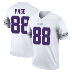 Youth Alan Page Minnesota Vikings No.88 Legend Alternate Jersey - White