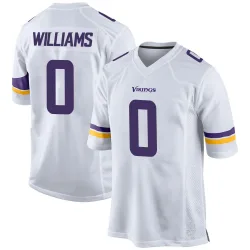 Youth Alex Williams Minnesota Vikings No.0 Game Jersey - White