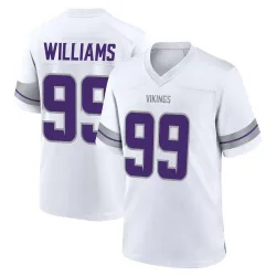 Youth Alex Williams Minnesota Vikings No.99 Game Alternate Jersey - White