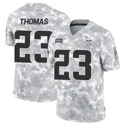 Youth Ambry Thomas Minnesota Vikings No.23 Limited 2024 Salute to Service Jersey - Arctic Camo